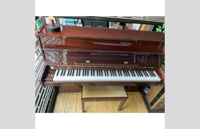 Used Gilmahn Modern Polished Mahogany Upright Piano All Inclusive Package - Image 4